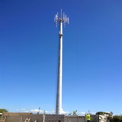 Design Hot Dip Galvanized High Tensile Steel communication Monopole Tower