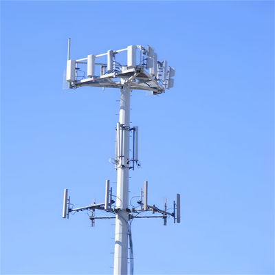 Iso 1461 Heavy Duty Monopole Antenna Tower Telecom Rooftop Roofing Monopole Poles Tower