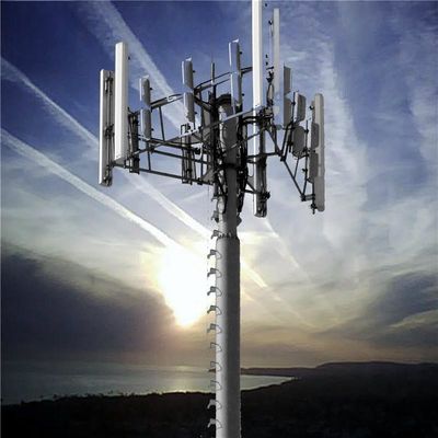 4G 5G Signal Cell Pole Monopole Tower Galvanized Gsm Antenna Bracket Mount