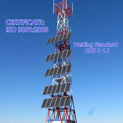 Off Grid Install Solar Panel  Wind Mills Powered Bank Generator Products Hybrid Power System Set Up for Telecom Steel Tower