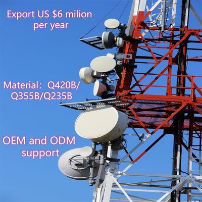 80 meter lattice 4 legs towers self supporting steel telecommunication tower for telecom