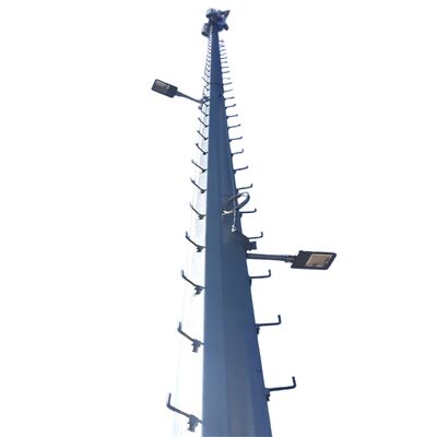 10M 30M 45M 60MCompact Hot Dip Galvanized Monopole Tower 5G Wifi Telecom Rooftop Communication Antenna