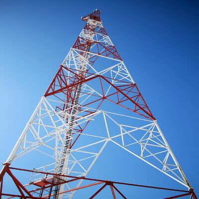 Triangular Three Legged Self Supporting Galvanized Telecom Antenna Tower