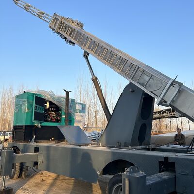 Monopole Telescopic Tower 15-25M Galvanized Steel Truck Mounted Communication Antenna 40M/S Windproof ISO Certified