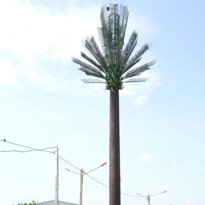 13 19 25M Park Area Bionic  Tree Camouflaged Steel Self Supporting Outdoor 5G 4G Satellite Telecom Tower