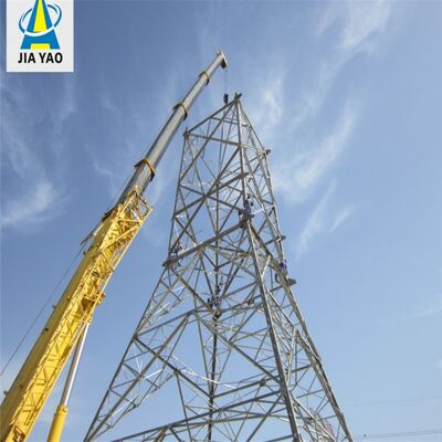 Solar Powered Antenna Tower Self Supporting Galvanized 20 30 40M 4G 5G Off Grid Telecom Mast