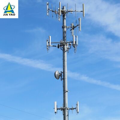 15 23 35 Meter Foundation Optimized Monopole Tower Light Weight For Convention Center