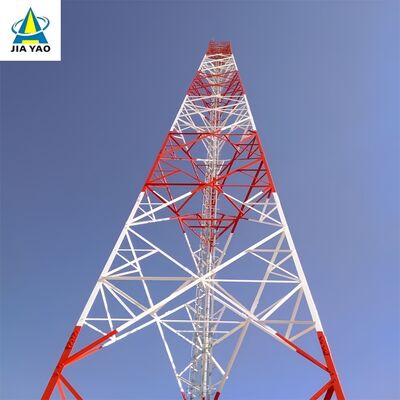 52M Q355 Steel 3 Legged Angle Steel Tower Reusable For Temporary Network Deployment