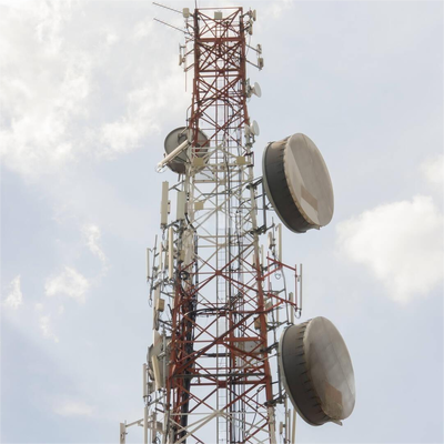 20M 40M 45M Q355 Steel 4 Legged Angle Steel Tower For Mountain Pass Signal Transmission
