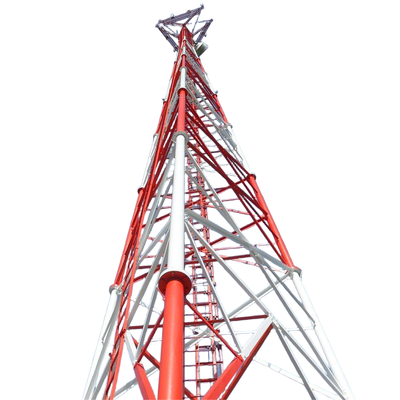 45m 56m 67m 75Meter Q355 Steel 3 Tube Telecom Tower For University Teaching Area