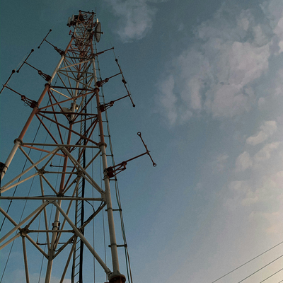 45M Flange Connected 3 Tube Telecom Tower Easy Maintenance For Bus Terminal Hub