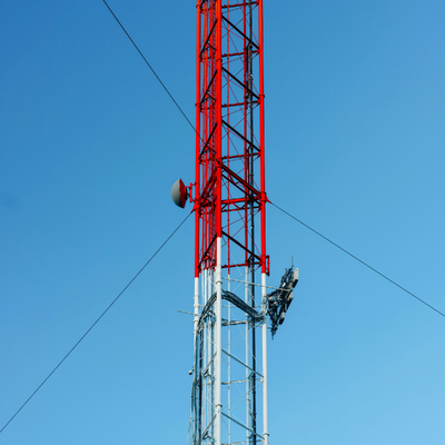38M Quick Erect Guyed Wire Tower For Emergency Disaster Relief Communication
