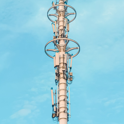 32M Slim Profile Monopole Tower Landscape Friendly For Urban Pedestrian Street