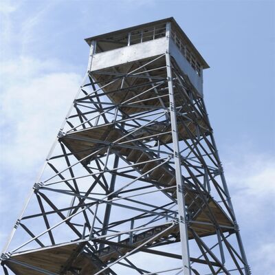 Galvanized Steel Guard Tower Watch Tower Security Monitoring Tower Lattice Structure for Forest Fire Prevention and High Altitude Observation Support