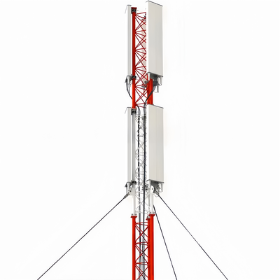 10m-40m Guyed Wire Galvanized Steel Telecom Tower Lattice Mast for Rural Network Coverage