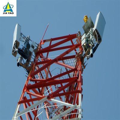 20m 30m 45m 50m 60m 65m 3 Legged Angular Steel Communication Tower Hot Dip Galvanized Q355B Lattice Pylon for 5G BTS Station