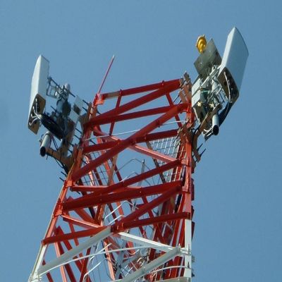 Satellite Televisions Microwave Signal Radio Steel Structure Tower Wireless Communications Mast 3 Legged Angular Steel Tower