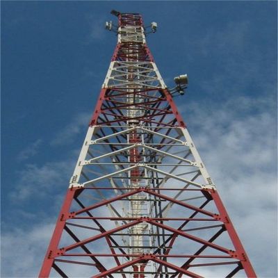 30m Galvanized Steel Single Mast Communication Antenna Mono  Poles Cell Phone Radios Monopole Tower