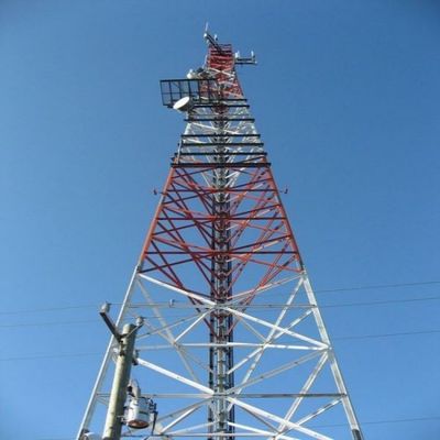 Frame Structure Bolt Ladder 4 Leg Tower Lattice 5-200M Height