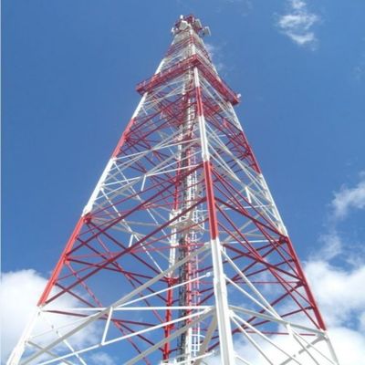Frame Structure Bolt Ladder 4 Leg Tower Lattice 5-200M Height