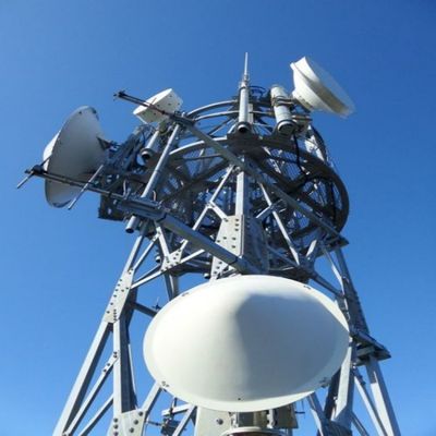 72m 4 Leg Steel Lattice Angular Mobile Telecom Tower ASTM A36 A572 Gr50