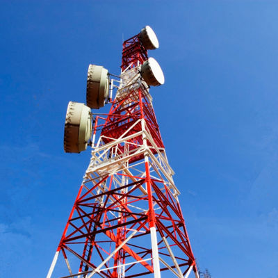 Mobile Wifi Network 4G 5G Gsm Radio Signal 4 Leg Angle Steel Telecom Tower Telecommunication