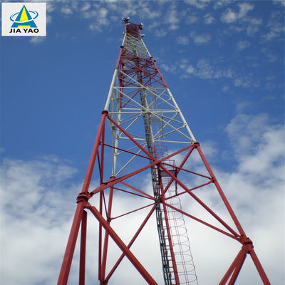 Telecommunication Antenna Mast Tower 3 Legs / 4 Legs Tubular Self Standing Antenna Tower