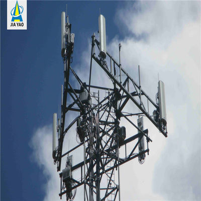 Telecommunication Antenna Mast Tower 3 Legs / 4 Legs Tubular Self Standing Antenna Tower