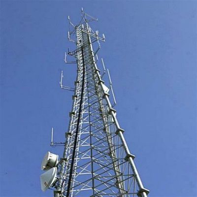 10 - 60M Galvanized Tubular Steel Tower Wifi Signal Bts Televisions 3 Legged Tubular Steel Tower