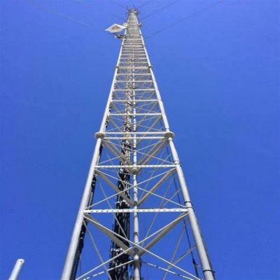 10 - 60M Galvanized Tubular Steel Tower Wifi Signal Bts Televisions 3 Legged Tubular Steel Tower