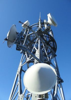 Professional Drawing Triangular Antenna Tower Radome Material Telecom Lattice Steel Towers
