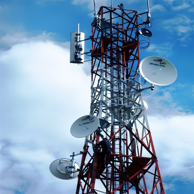 Four Legged 4 Leg Tower Lattice Signal Telecom Antenna Angle Steel Cell Microwave Communication Tower