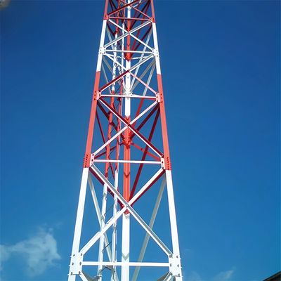 50m Microwave Antenna Self Supporting Tower Lattice Design 3 Legged Telecommunication Steel Tower