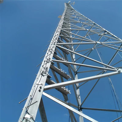 Professional Drawing Triangular Antenna Tower Radome Material Telecom Lattice Steel Towers