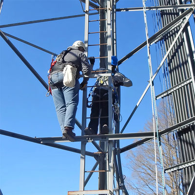 50m Microwave Antenna Self Supporting Tower Lattice Design 3 Legged Telecommunication Steel Tower