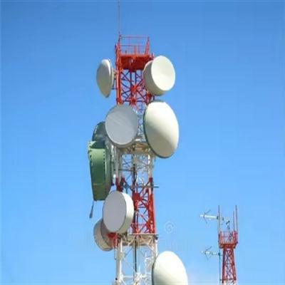 Three Legged Tower Triangle Free Standing Lattice Cell Tower Galvanized Steel Antenna Tower