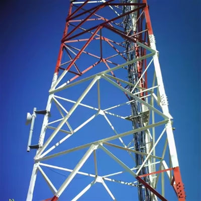 45 Meter Angle Steel Lattice Self Supporting Antenna Tower Provider 4g 5g Towers