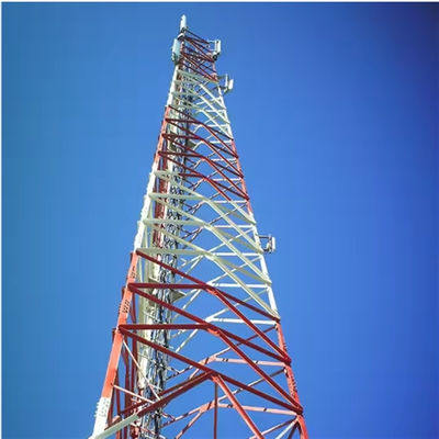 45 60 Degree Angle Telecom Antenna Tower 3 Leg  4 Legged Angular Self Supporting Lattice Tower