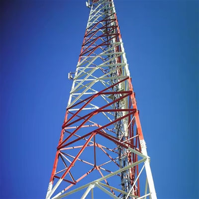 28-50M Antenna 3 Leg Galvanized Steel Lattice Tower Telecom Tube Angular Mobile Communication Tower