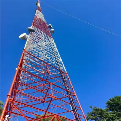 TV Antenna Pole Mast 3 Legged Tubular Steel Tower 175M- 300M