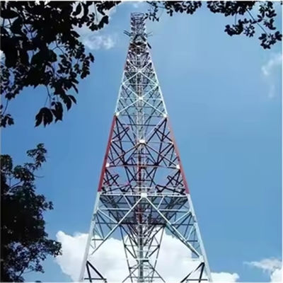 28-50M Antenna 3 Leg Galvanized Steel Lattice Tower Telecom Tube Angular Mobile Communication Tower