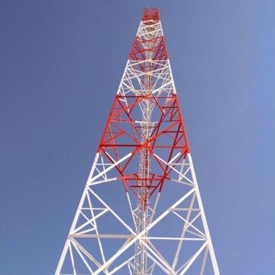 Self Supporting Long Range Cordless Phone Telecom Steel Tower Transmitter Receiver Gsm Steel Lattice Telecom Tower