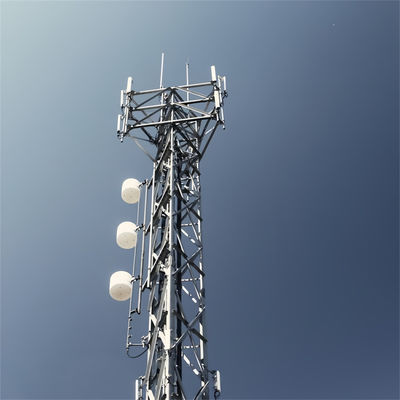 Q255B Q355B Q420B Design 3 Legged Angular Steel Tower Telecommunication Tower