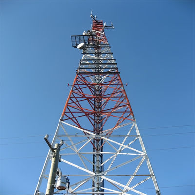 10 - 60 M Meters Self Supporting Internet 5G Telecommunication Tower Antenna 3 Legged Tower