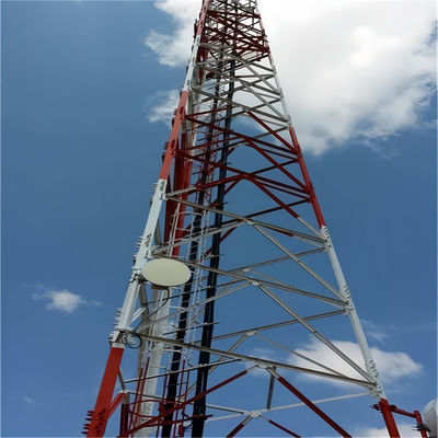 Self Supporting Long Range Cordless Phone Telecom Steel Tower Transmitter Receiver Gsm Steel Lattice Telecom Tower