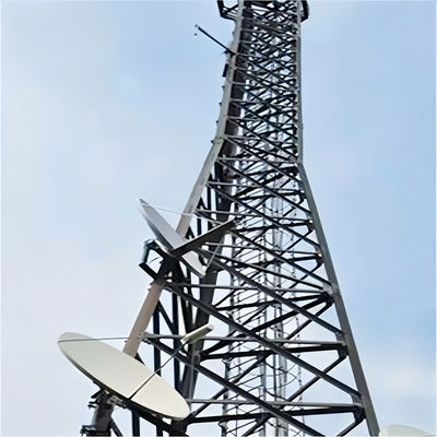 Q255B Q355B Q420B Design 3 Legged Angular Steel Tower Telecommunication Tower