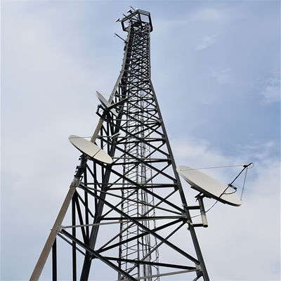 3 Leg 60 Degree Telecom Triangular Lattice Tower Self Supporting Communication Angle Steel Tower