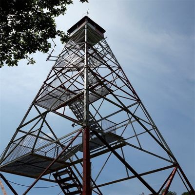 Lattice Angular Steel Platform Guard Tower Mountain Forest Outlook Fire Observation Watch Tower