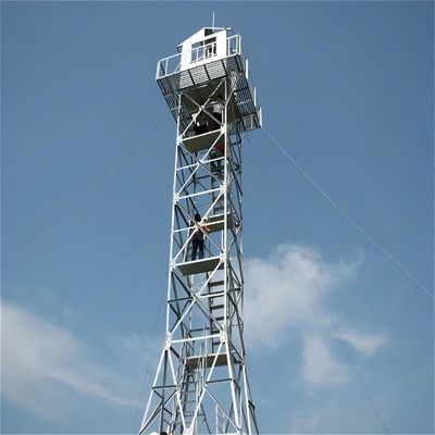 Hot Dip Galvanized 4 Leg Guard Tower Angle Angular Steel Watch Fire Observation Tower