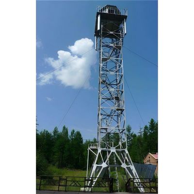 Metal Guard Tower On Prison Security Watch Fire Observation Tower